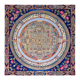 Tibetan Buddhist Thangka Mandala Tibet Buddhist FrescoLiving Room
