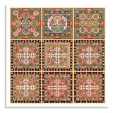 Thangka Mandala Buddha painting Tibetan religious canvas painting art