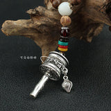 Nepal Buddhist Mala Wood Beads Tibetan six-character mantra prayer