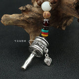 Nepal Buddhist Mala Wood Beads Tibetan six-character mantra prayer