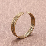 Vintage Copper Nepal Tibetan Buddhism Cuff Bracelet Men Women