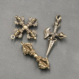 Handcraft Pendant Vintage Solid Religious Pestle Prayer Pendants Nepal