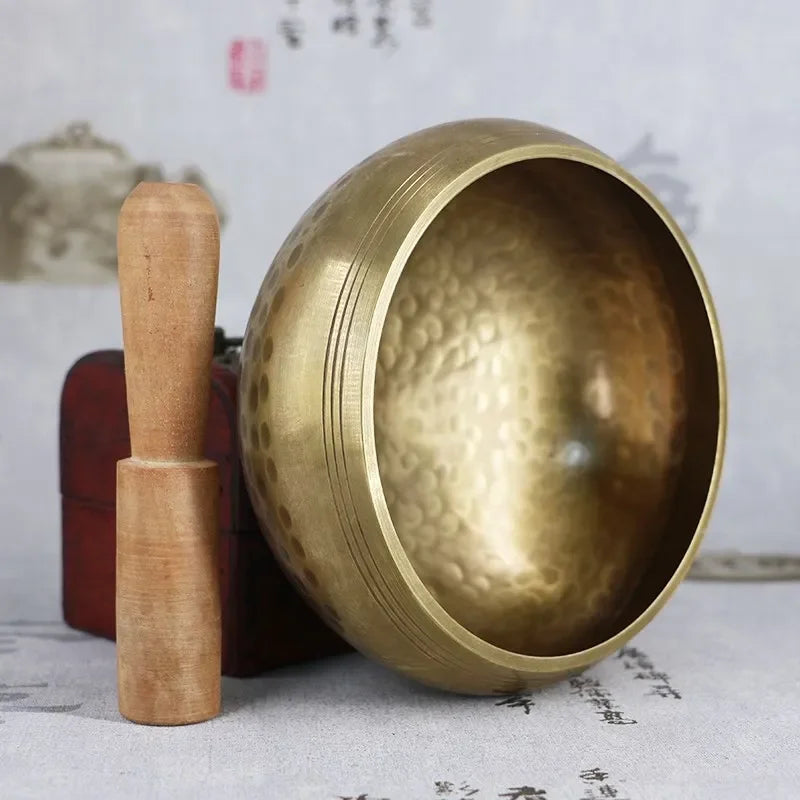 Nepal Handmade Tibet Buddha Sound Bowl Yoga Meditation Chanting Bowl