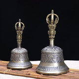 Handmade Brass Tibetan Bells Chimes Vintage Buddhist Meditation Bell