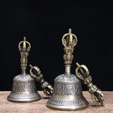 Handmade Brass Tibetan Bells Chimes Vintage Buddhist Meditation Bell
