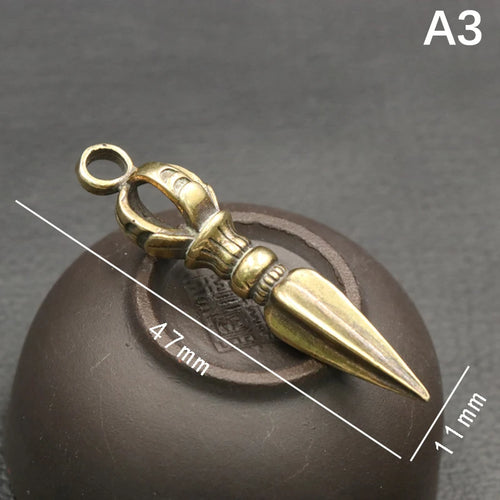 Handcraft Pendant Vintage Solid Religious Pestle Prayer Pendants Nepal