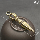 Handcraft Pendant Vintage Solid Religious Pestle Prayer Pendants Nepal