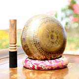 Nepal Handmade Tibetan Bowls Large Brass Singing Bowl Buddhist