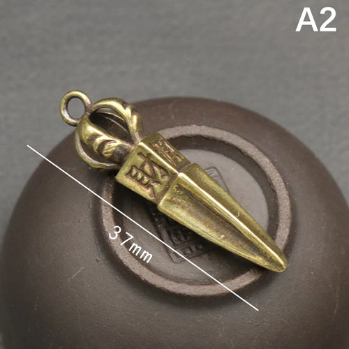 Handcraft Pendant Vintage Solid Religious Pestle Prayer Pendants Nepal