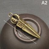 Handcraft Pendant Vintage Solid Religious Pestle Prayer Pendants Nepal