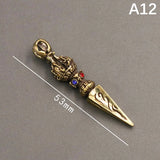 Handcraft Pendant Vintage Solid Religious Pestle Prayer Pendants Nepal