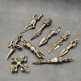 Handcraft Pendant Vintage Solid Religious Pestle Prayer Pendants Nepal