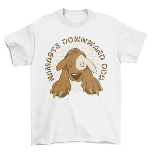 Dog animal in yoga pose t-shirt