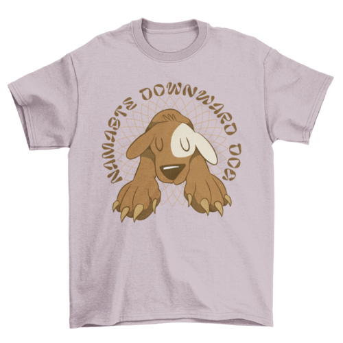 Dog animal in yoga pose t-shirt