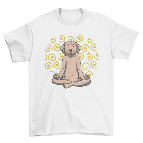 Labrador dog in yoga pose t-shirt