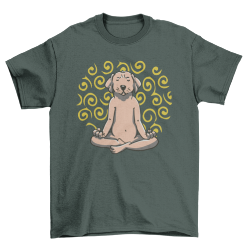 Labrador dog in yoga pose t-shirt